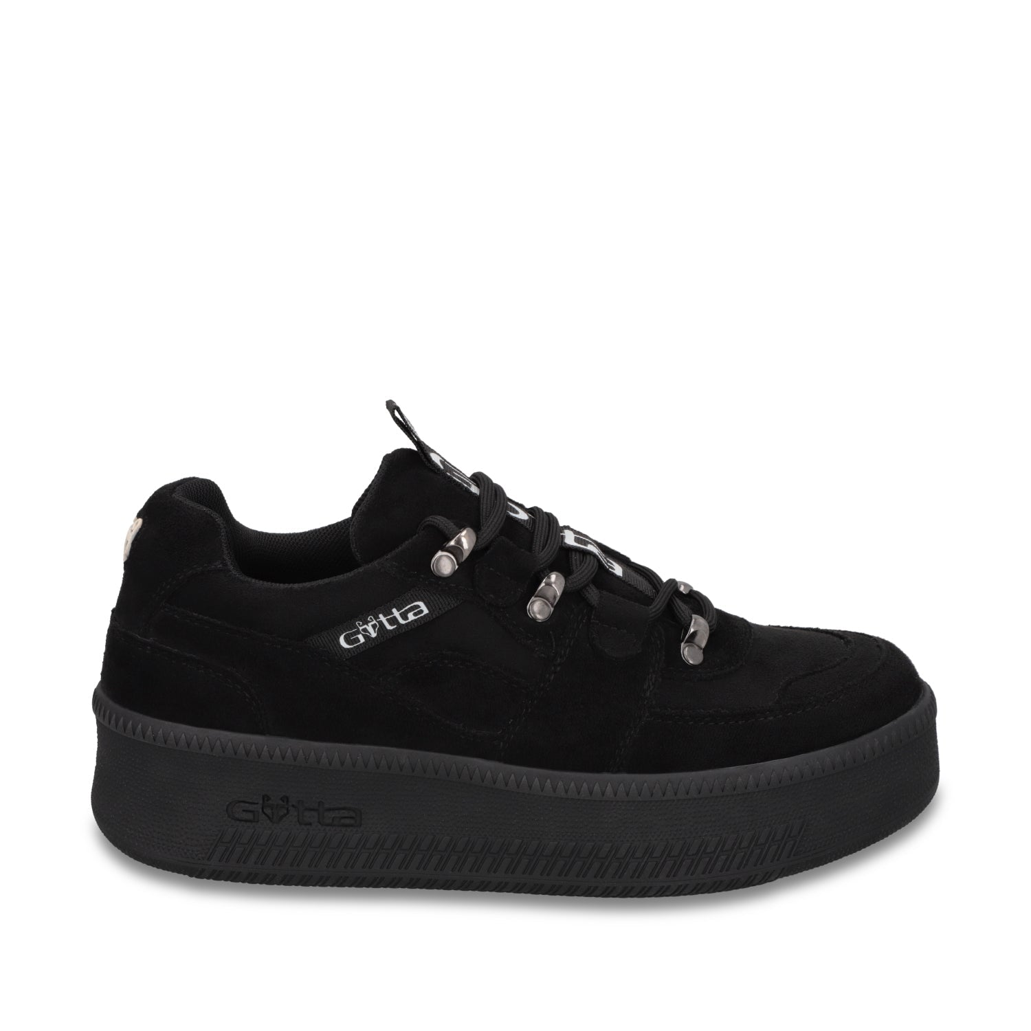 Tenis Plataforma Negra Mujer 67312 - Gotta Mexico