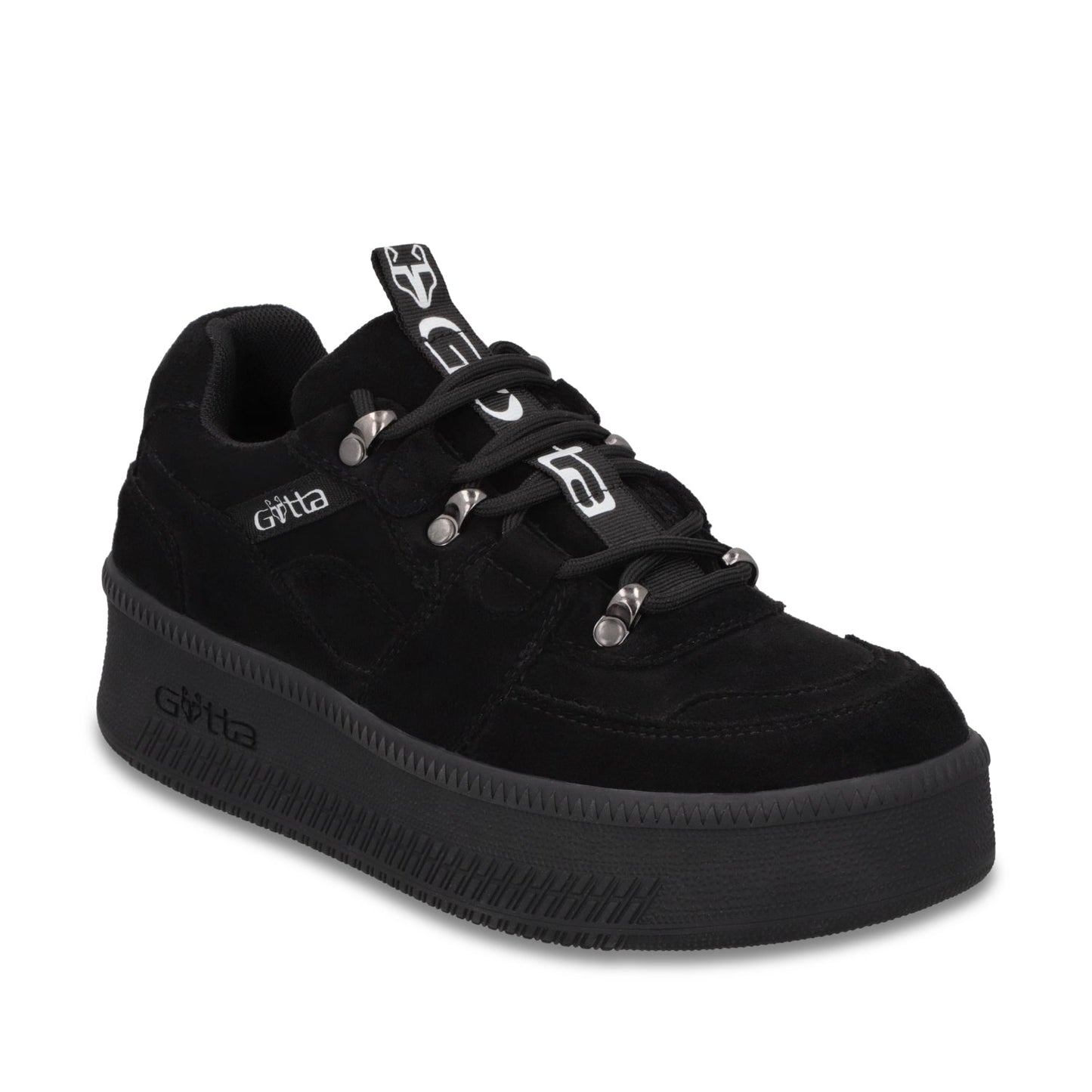 Tenis Plataforma Negra Mujer 67312 - Gotta Mexico