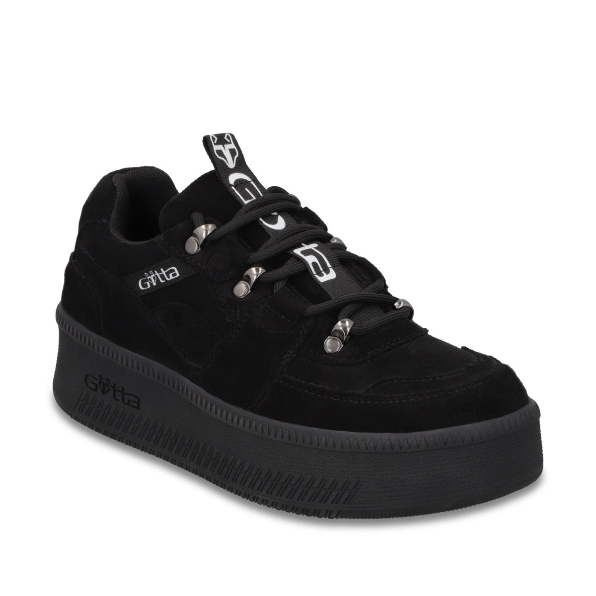 Tenis Plataforma Negra Mujer 67312 - Gotta Mexico