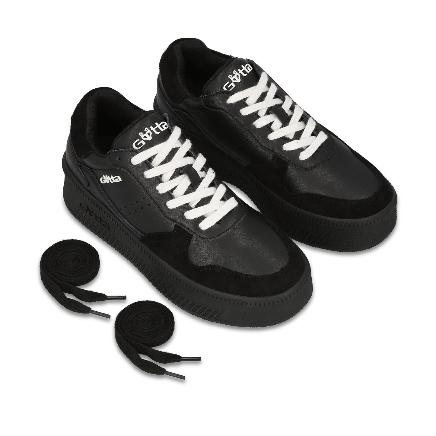 Tenis Plataforma Negra Mujer 67313 - Gotta Mexico