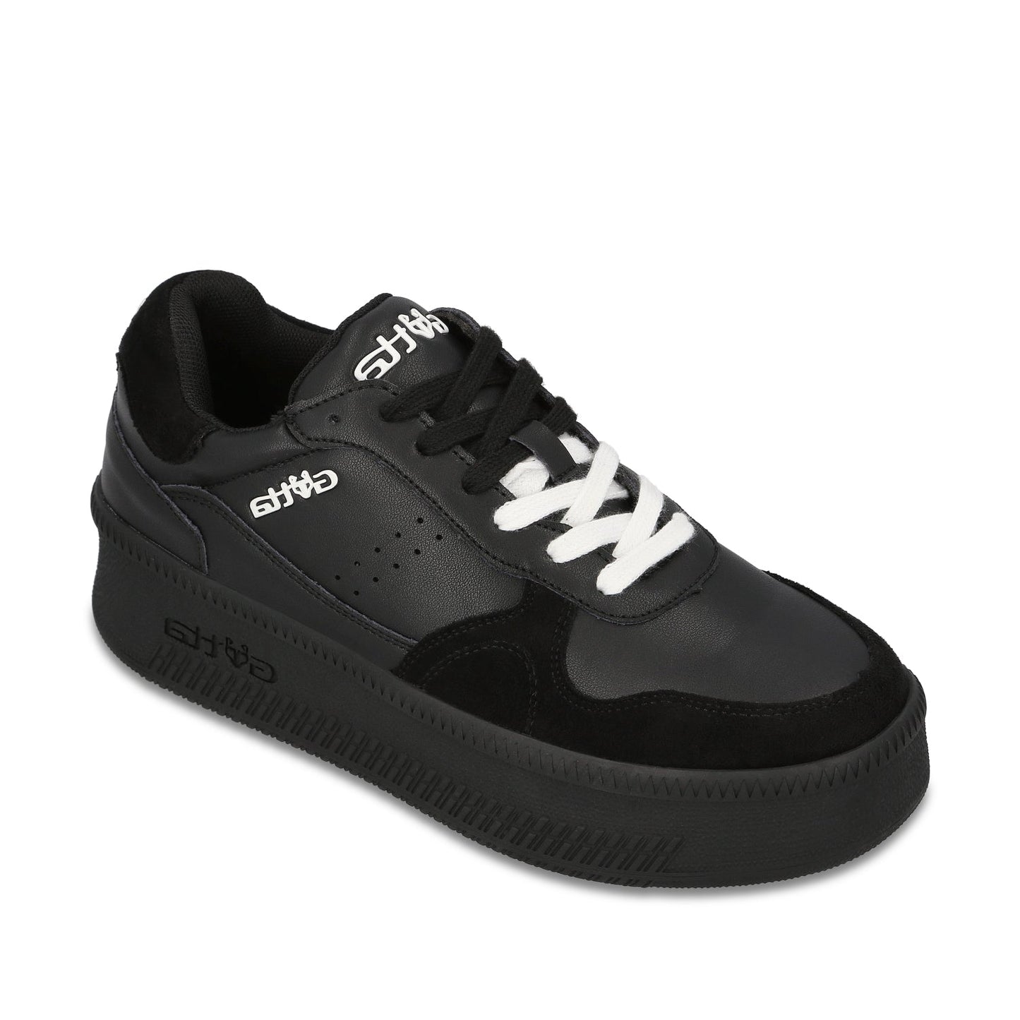 Tenis Plataforma Negra Mujer 67313 - Gotta Mexico