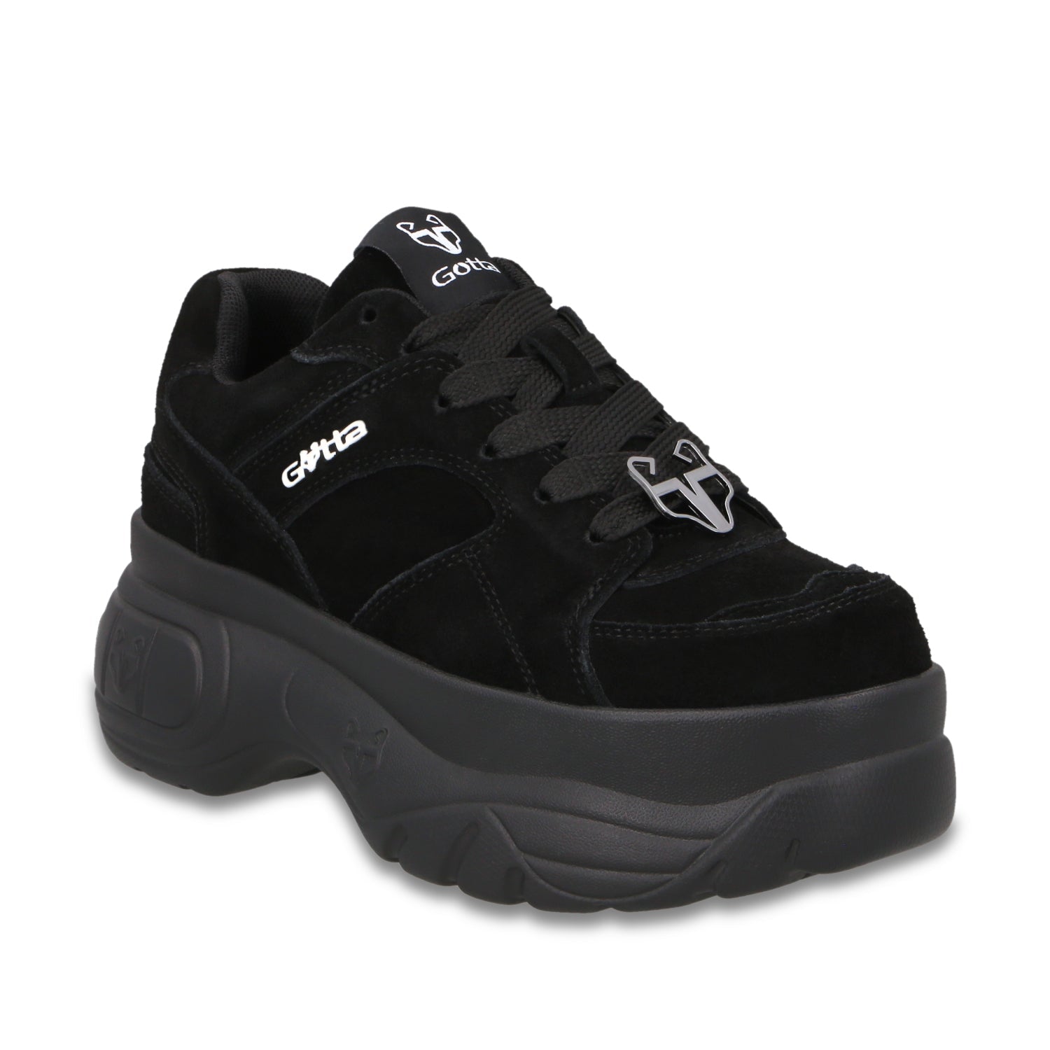 Tenis Plataforma Negra Mujer 9724A - Gotta Mexico