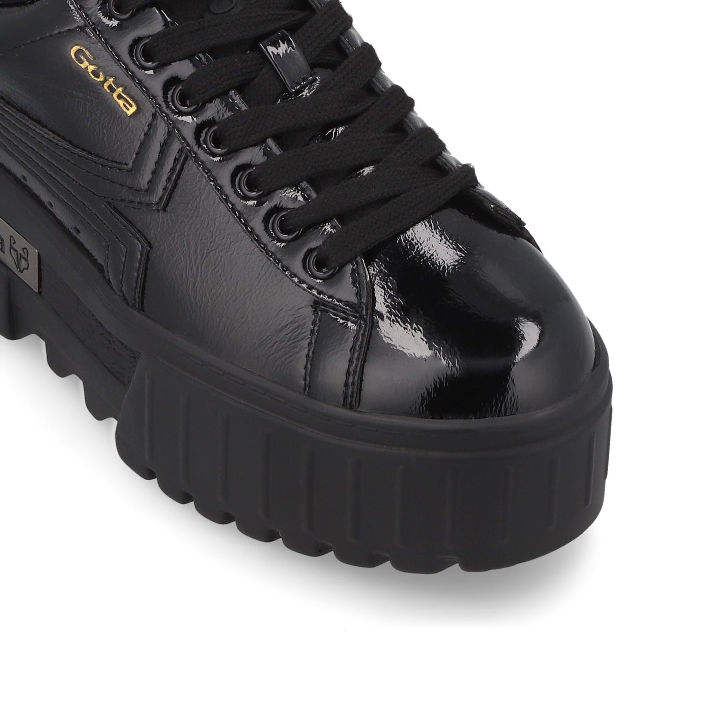 Tenis Plataforma Negro Mujer 23243