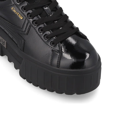Tenis Plataforma Negro Mujer 23243