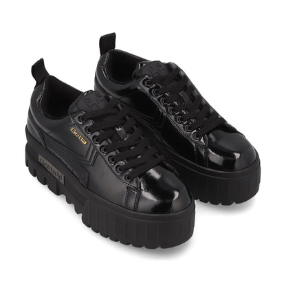 Tenis Plataforma Negro Mujer 23243