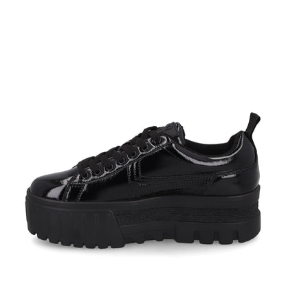 Tenis Plataforma Negro Mujer 23243