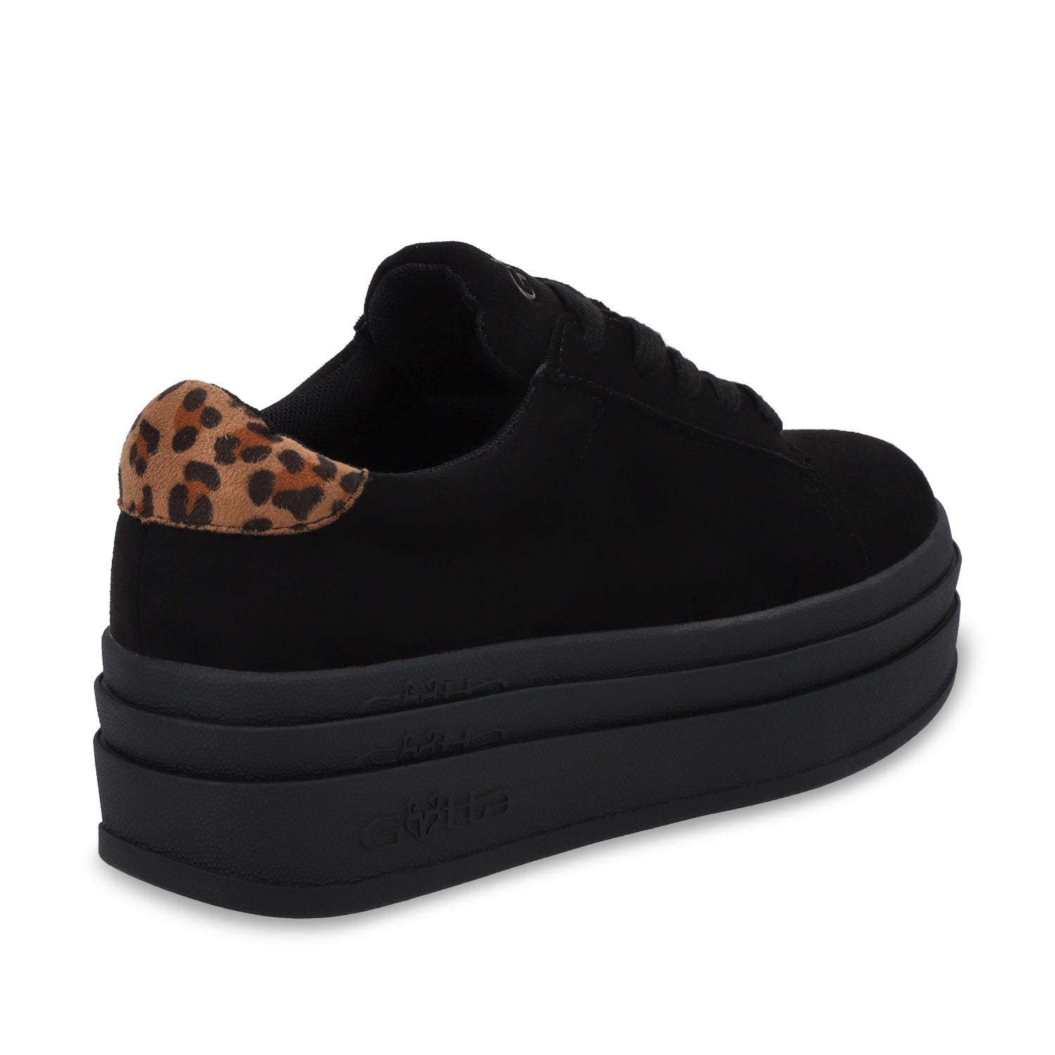 Tenis Plataforma Negro Mujer 53751 - Gotta Mexico