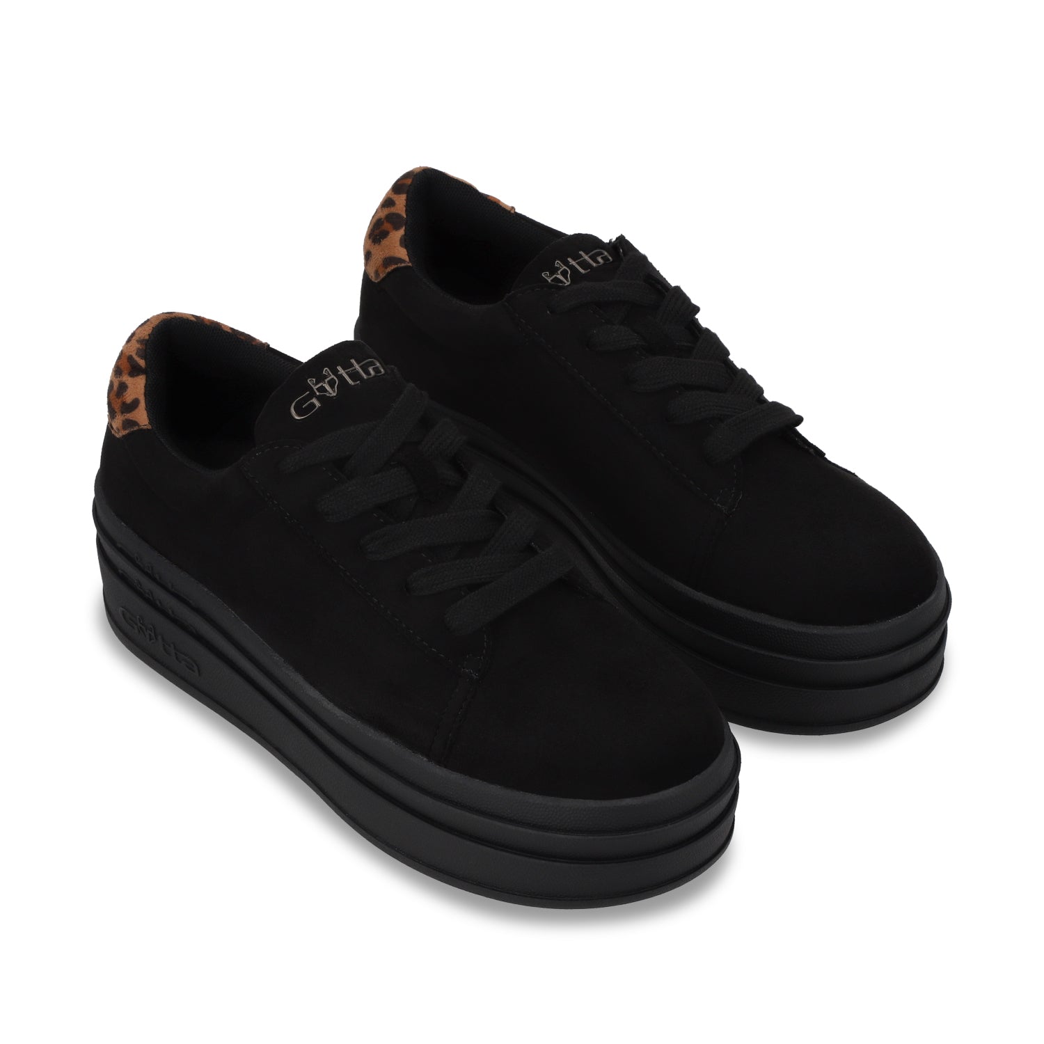 Tenis Plataforma Negro Mujer 53751 - Gotta Mexico