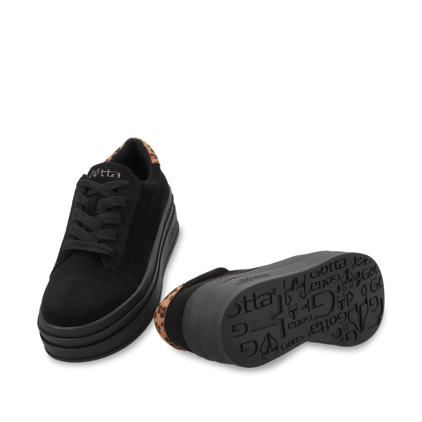Tenis Plataforma Negro Mujer 53751 - Gotta Mexico
