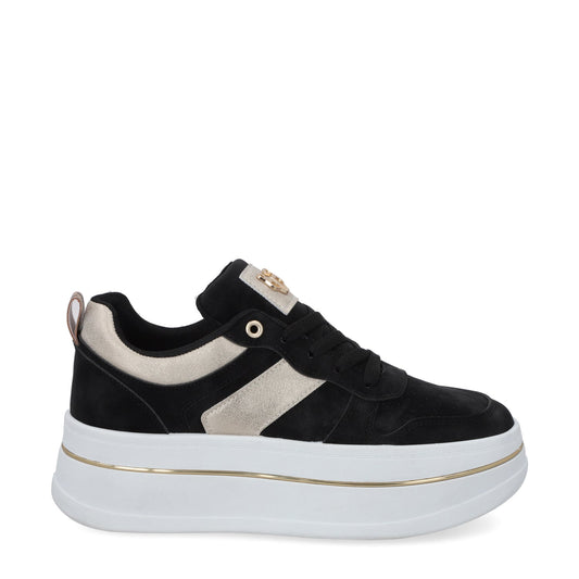 Tenis Plataforma Negros Mujer 58010