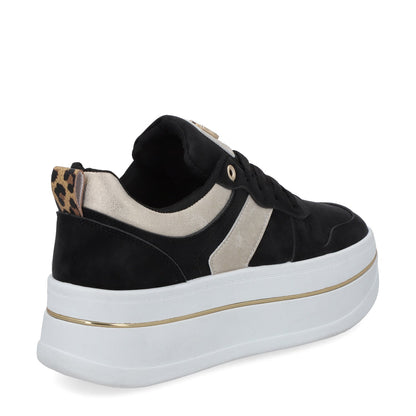 Tenis Plataforma Negros Mujer 58010