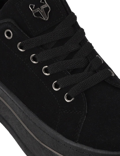 Tenis Plataforma Negros  Mujer 58011