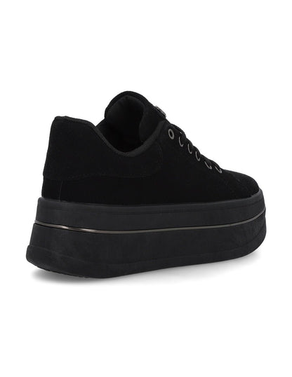 Tenis Plataforma Negros  Mujer 58011