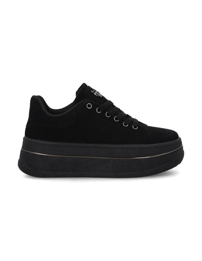 Tenis Plataforma Negros  Mujer 58011