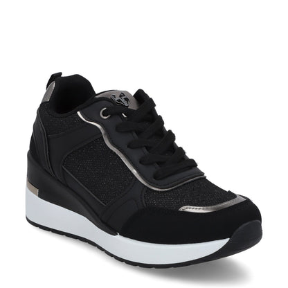Tenis Plataforma Negros  Mujer 58060