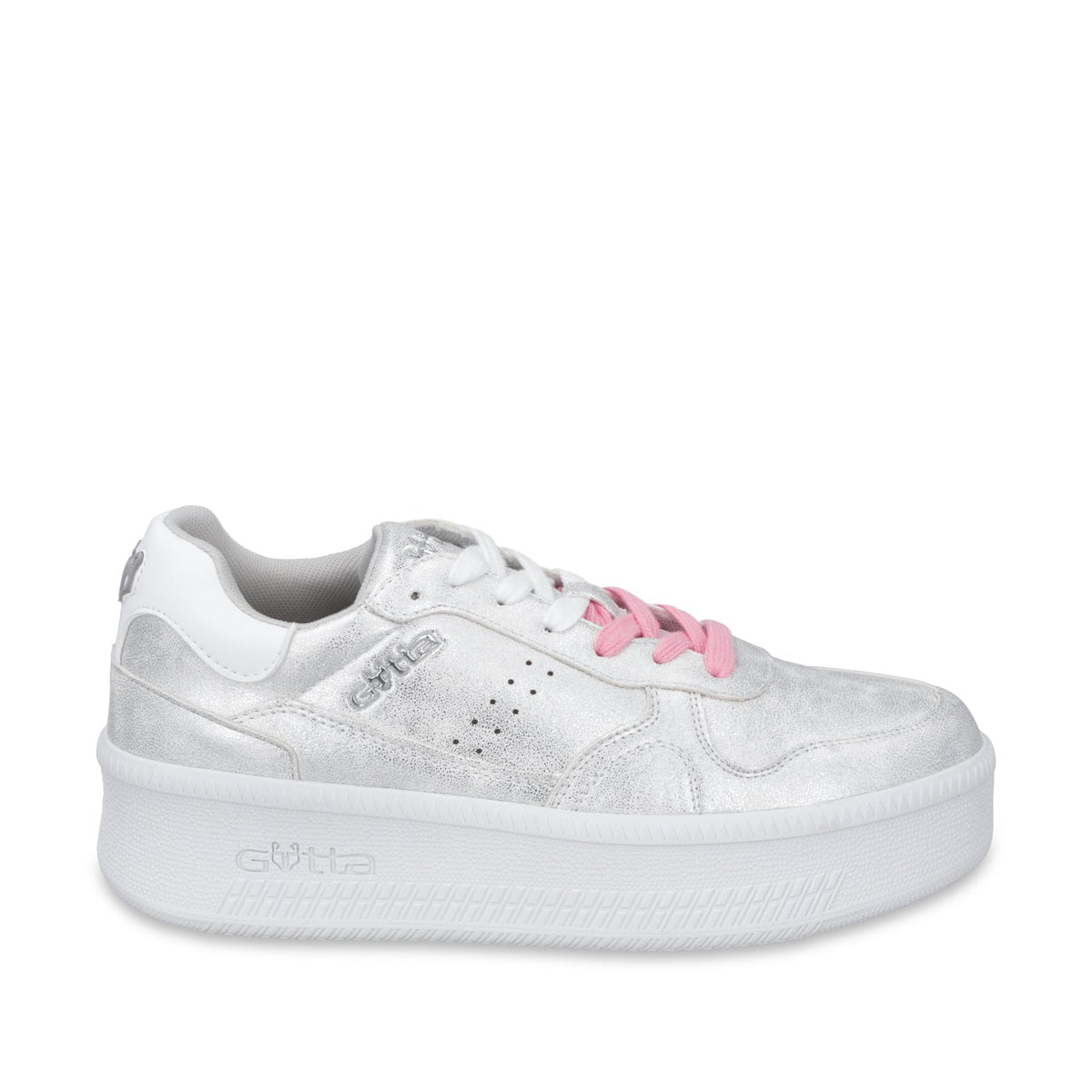 Tenis Plataforma Plateada Mujer 67313 - Gotta Mexico
