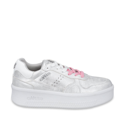 Tenis Plataforma Plateada Mujer 67313 - Gotta Mexico