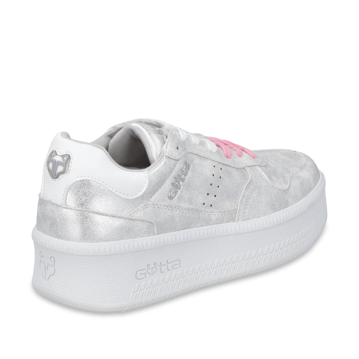 Tenis Plataforma Plateada Mujer 67313 - Gotta Mexico