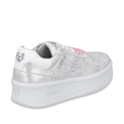 Tenis Plataforma Plateada Mujer 67313 - Gotta Mexico