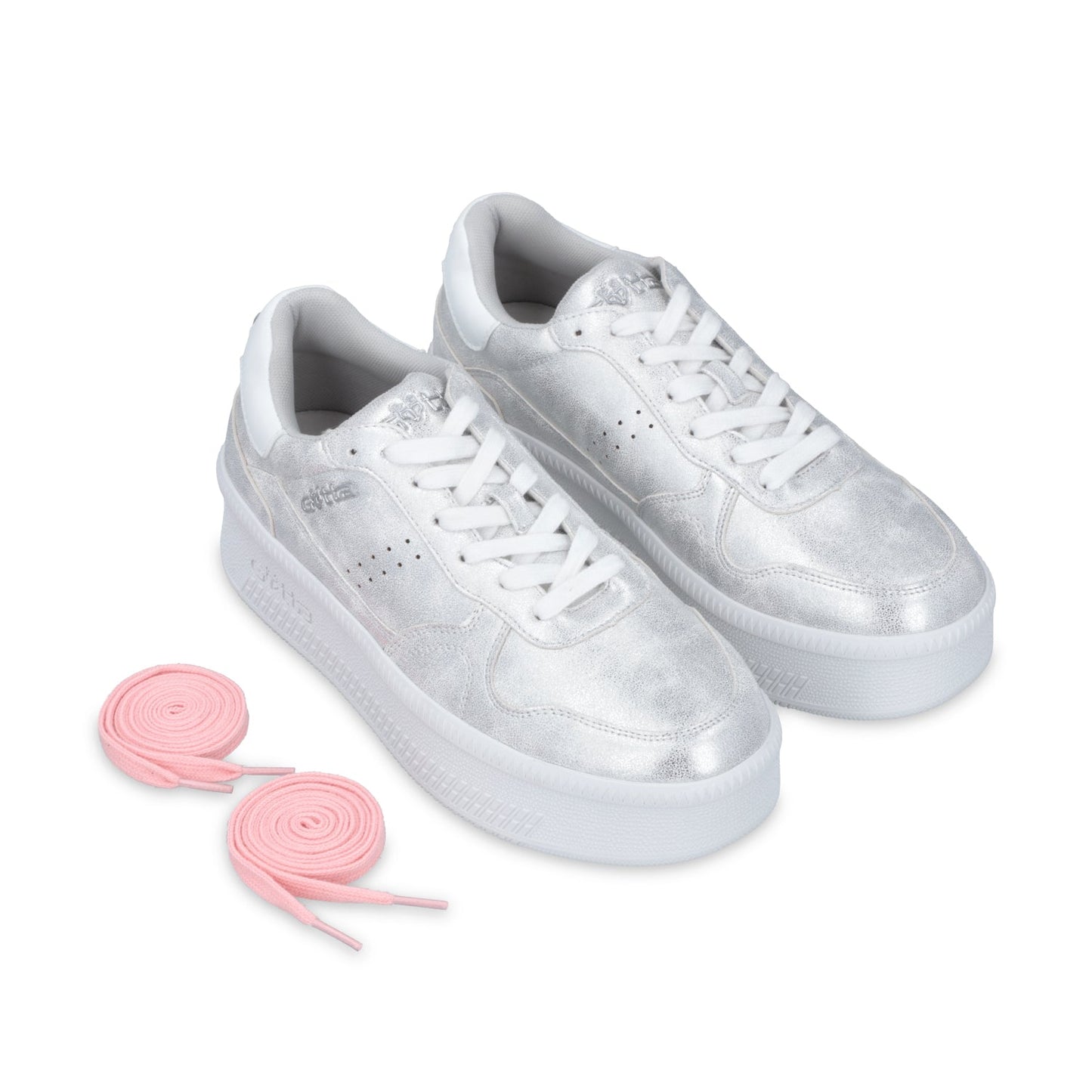 Tenis Plataforma Plateada Mujer 67313 - Gotta Mexico