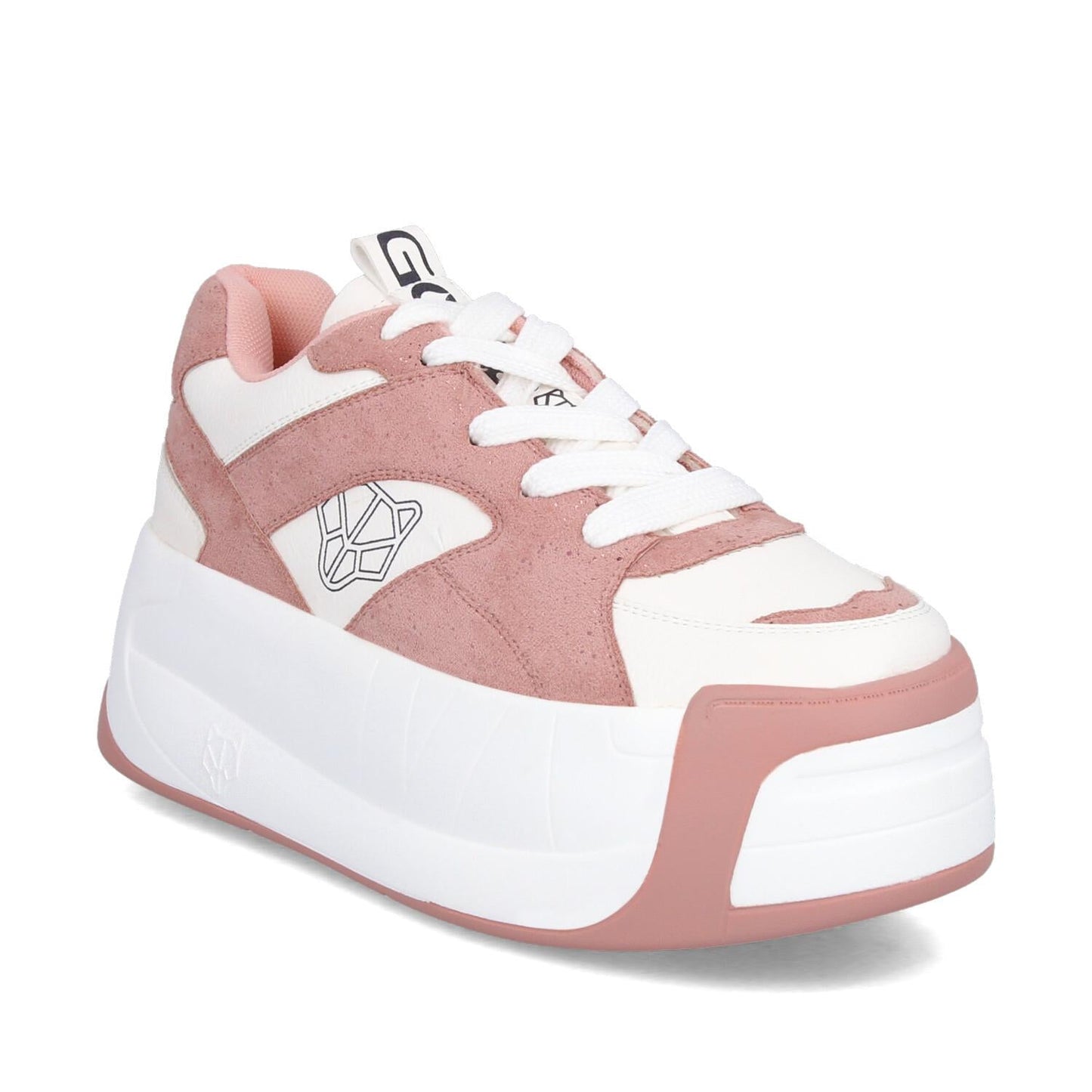 Tenis Plataforma Rosada Mujer C7325