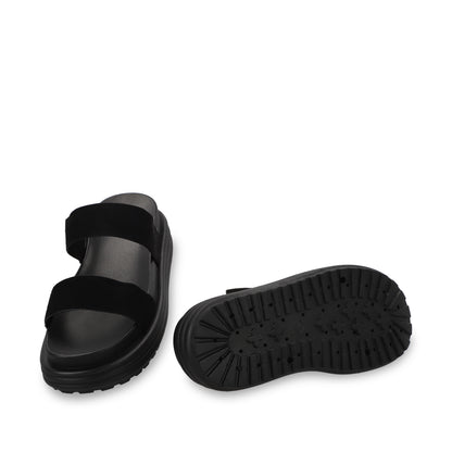 Sandalia Plataforma Negra Mujer 42021