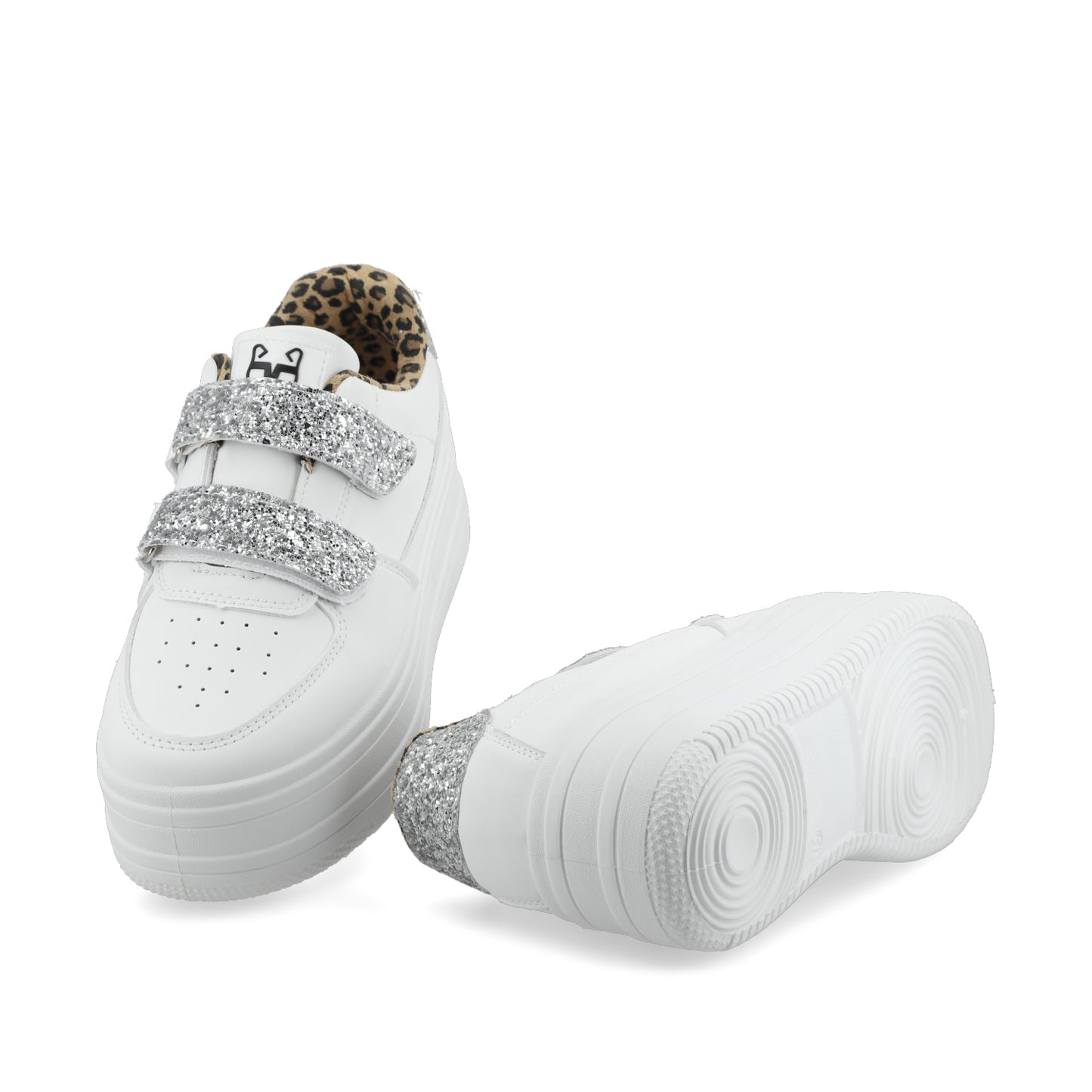 Tenis Plataforma Blanca Mujer 38561