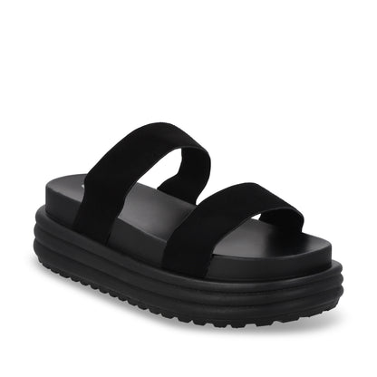 Sandalia Plataforma Negra Mujer 42021