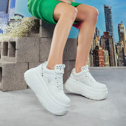 Tenis Plataforma Blanco Mujer 43062