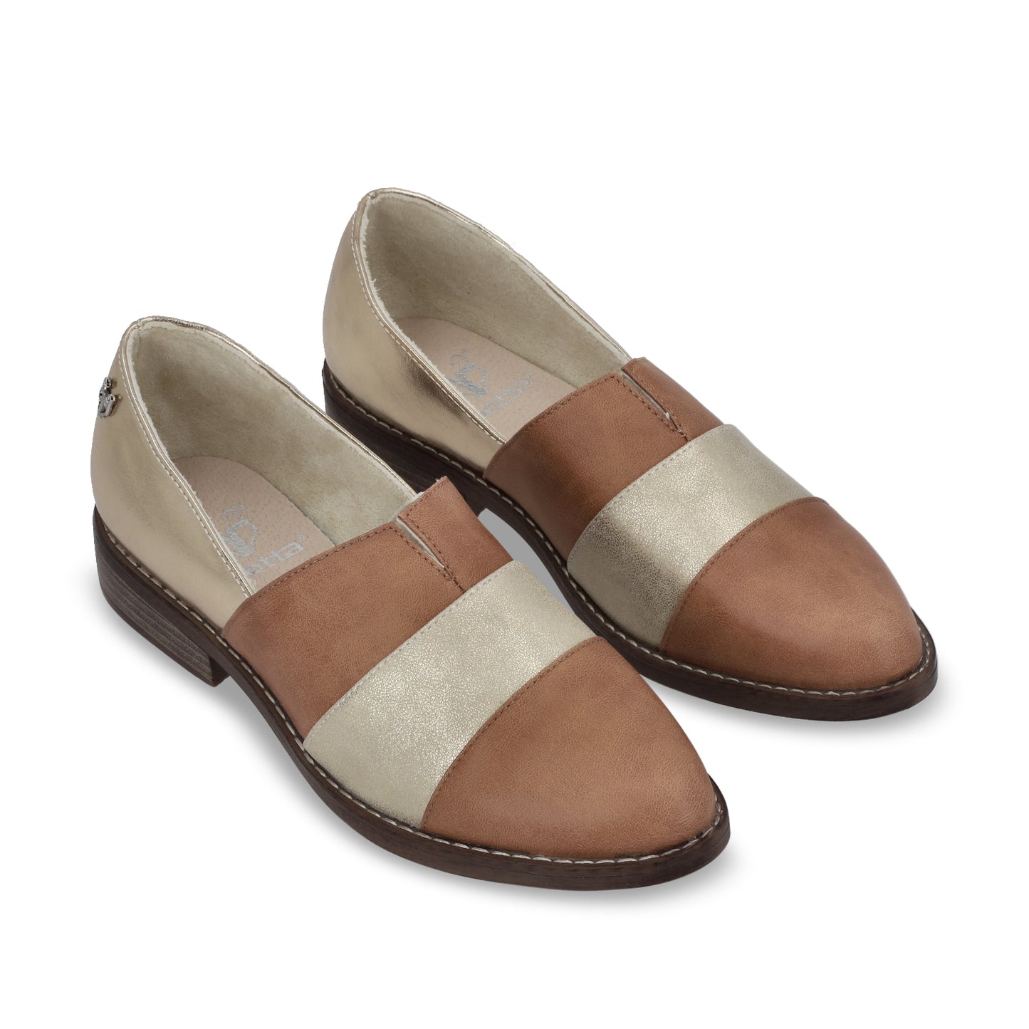 Zapato Plano Camel Mujer 17562