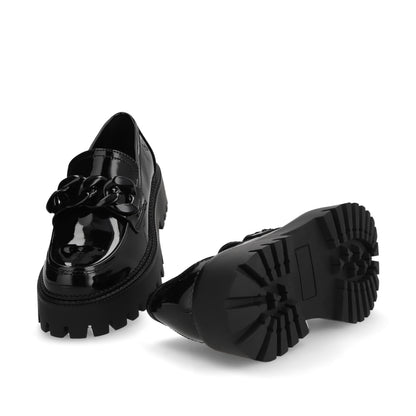 Zapato Plataforma Negro Mujer 46301