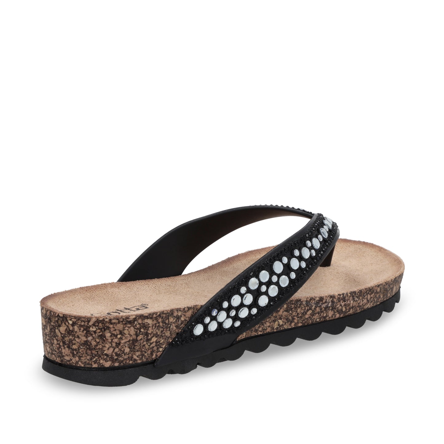 Sandalia Plana Negra Mujer 52020