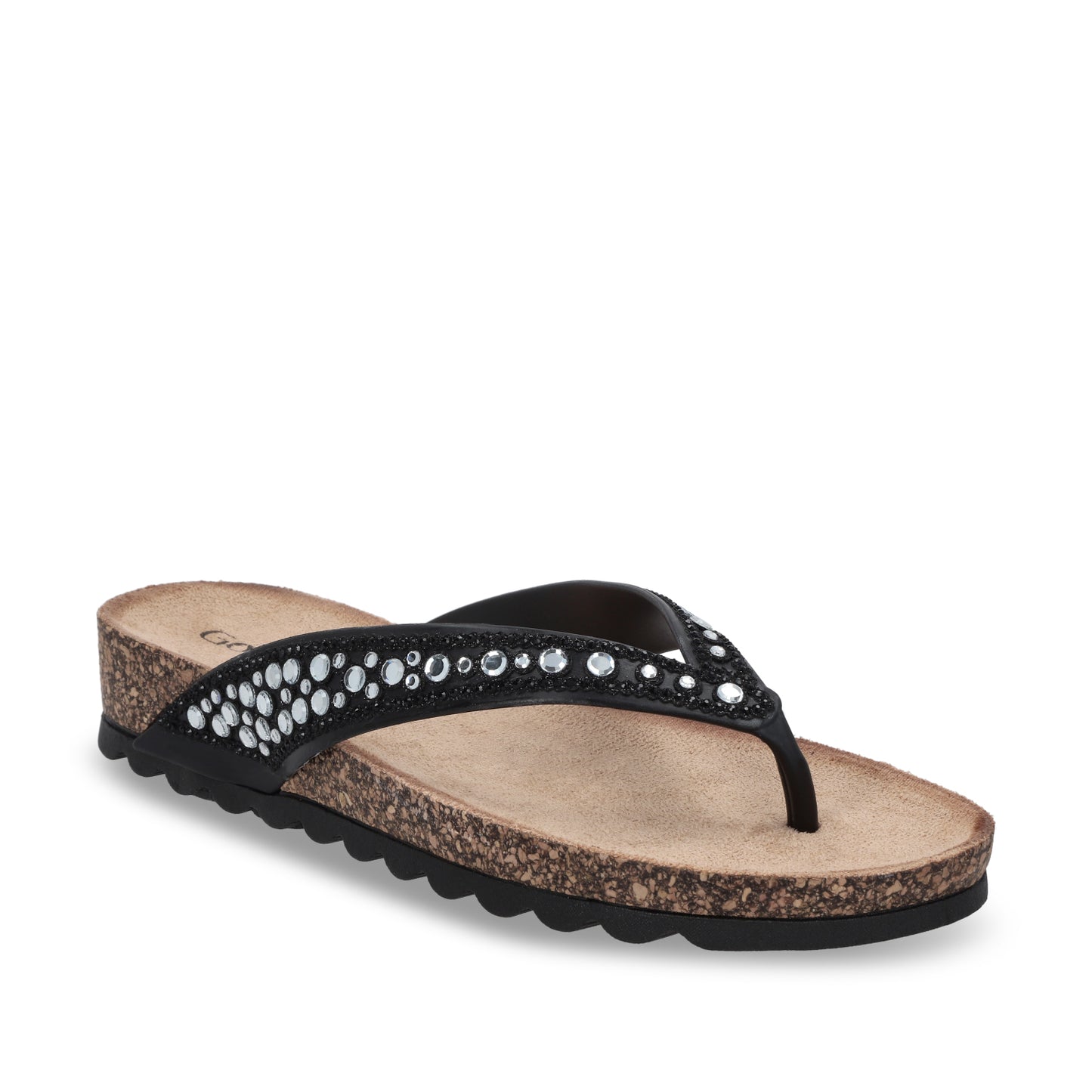 Sandalia Plana Negra Mujer 52020