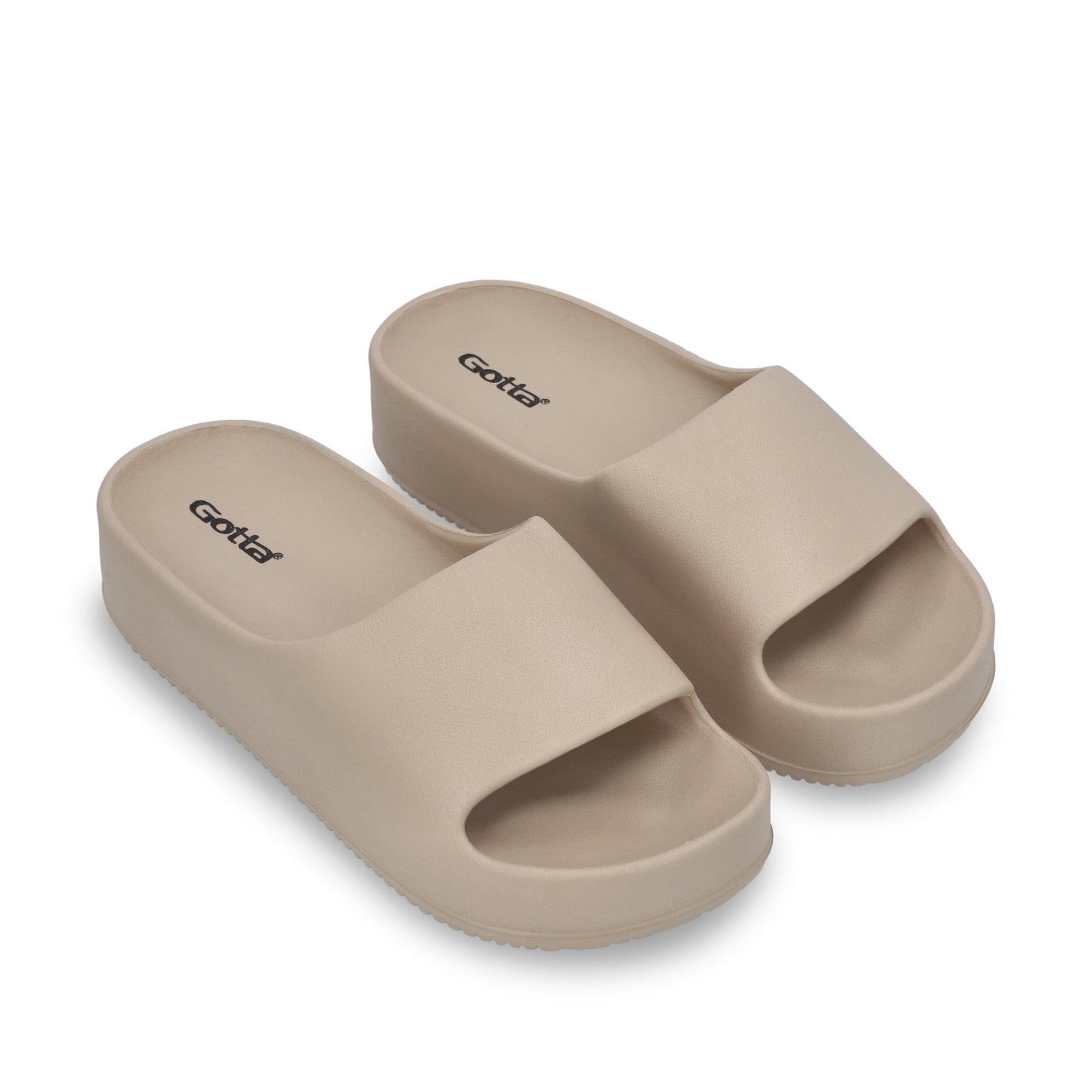 Sandalia Plataforma Beige Mujer 52070