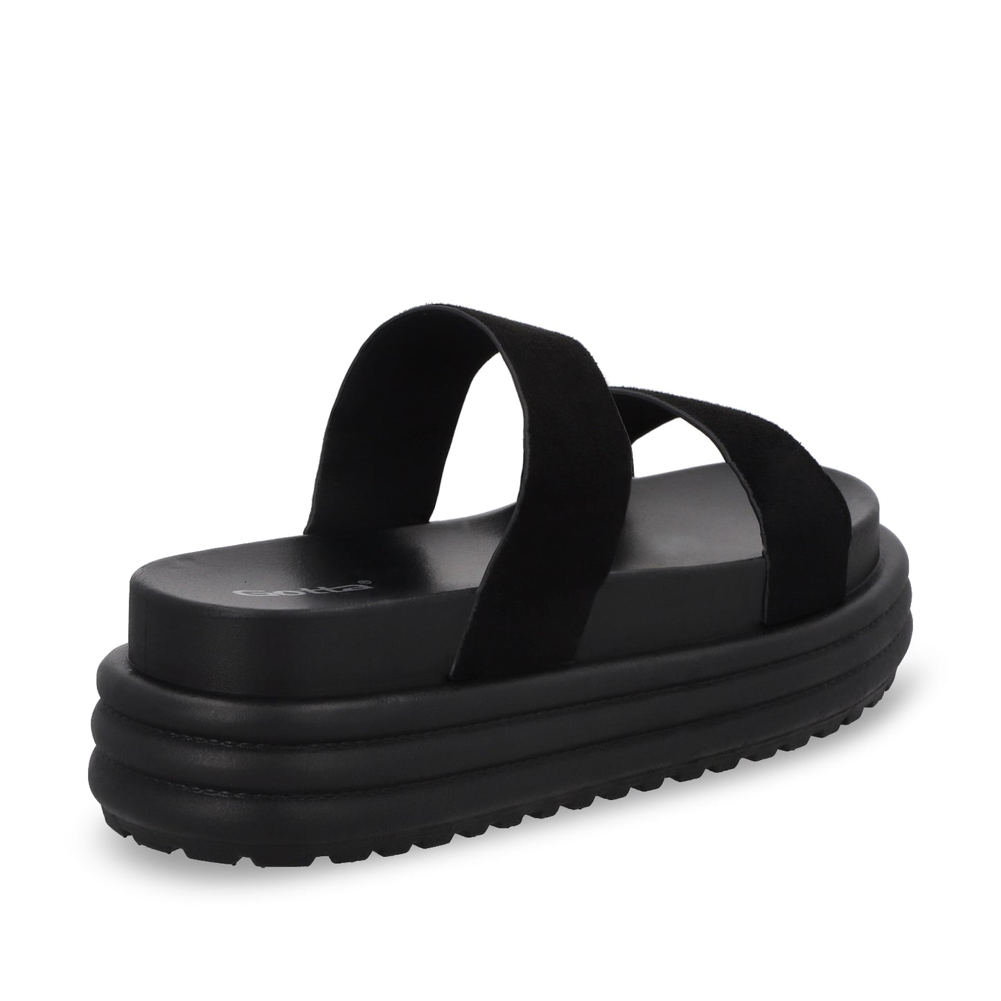 Sandalia Plataforma Negra Mujer 42021