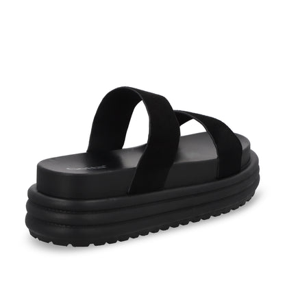 Sandalia Plataforma Negra Mujer 42021