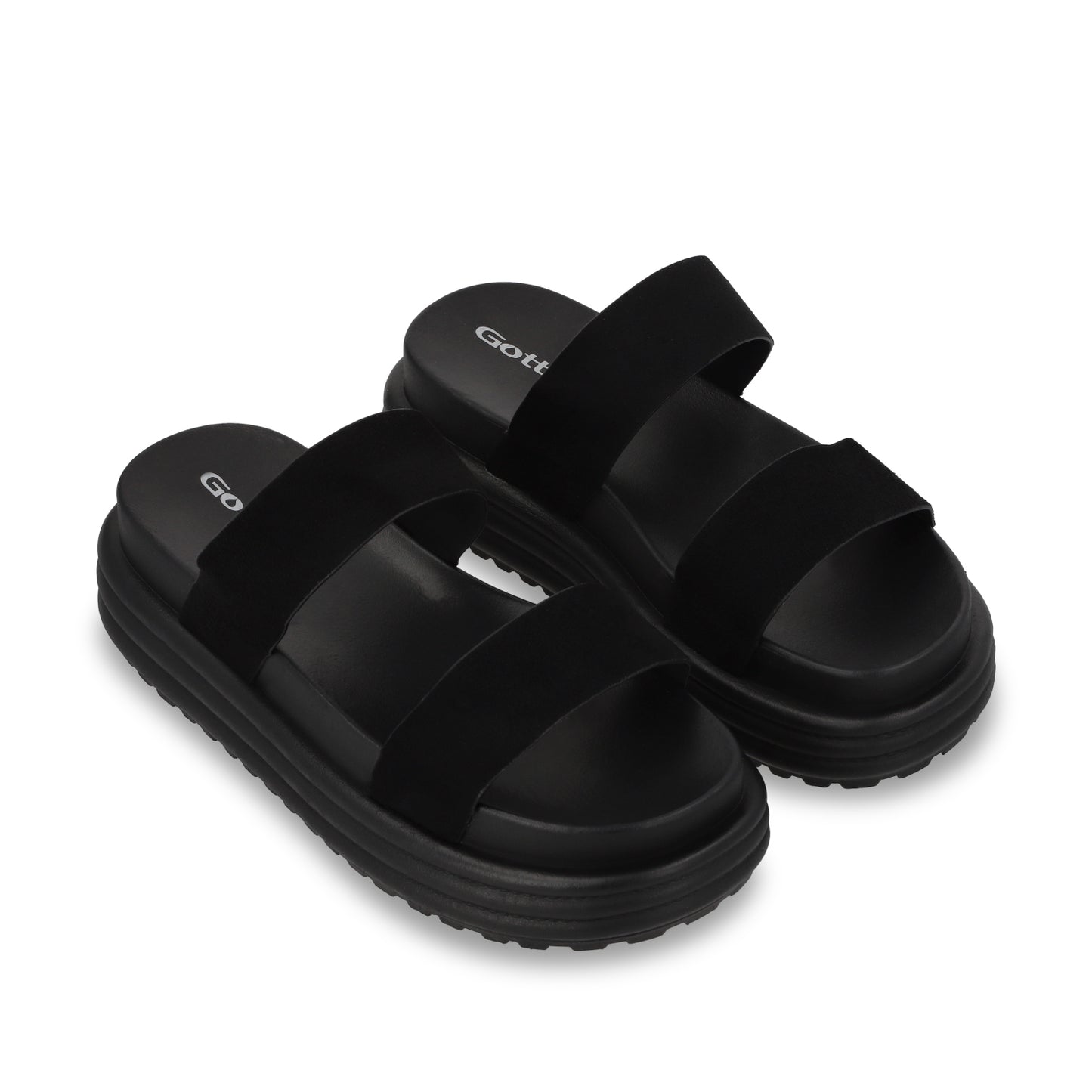 Sandalia Plataforma Negra Mujer 42021