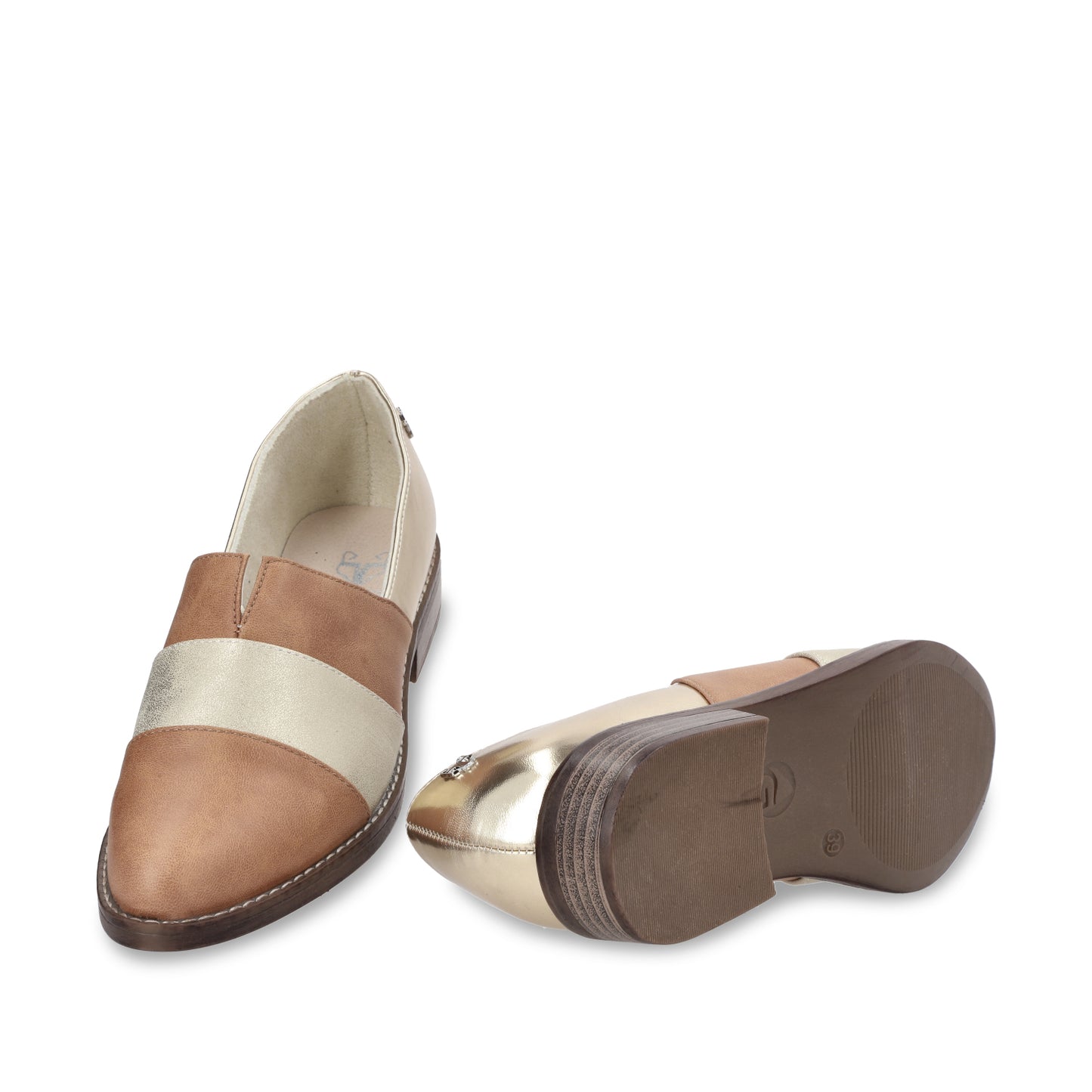 Zapato Plano Camel Mujer 17562