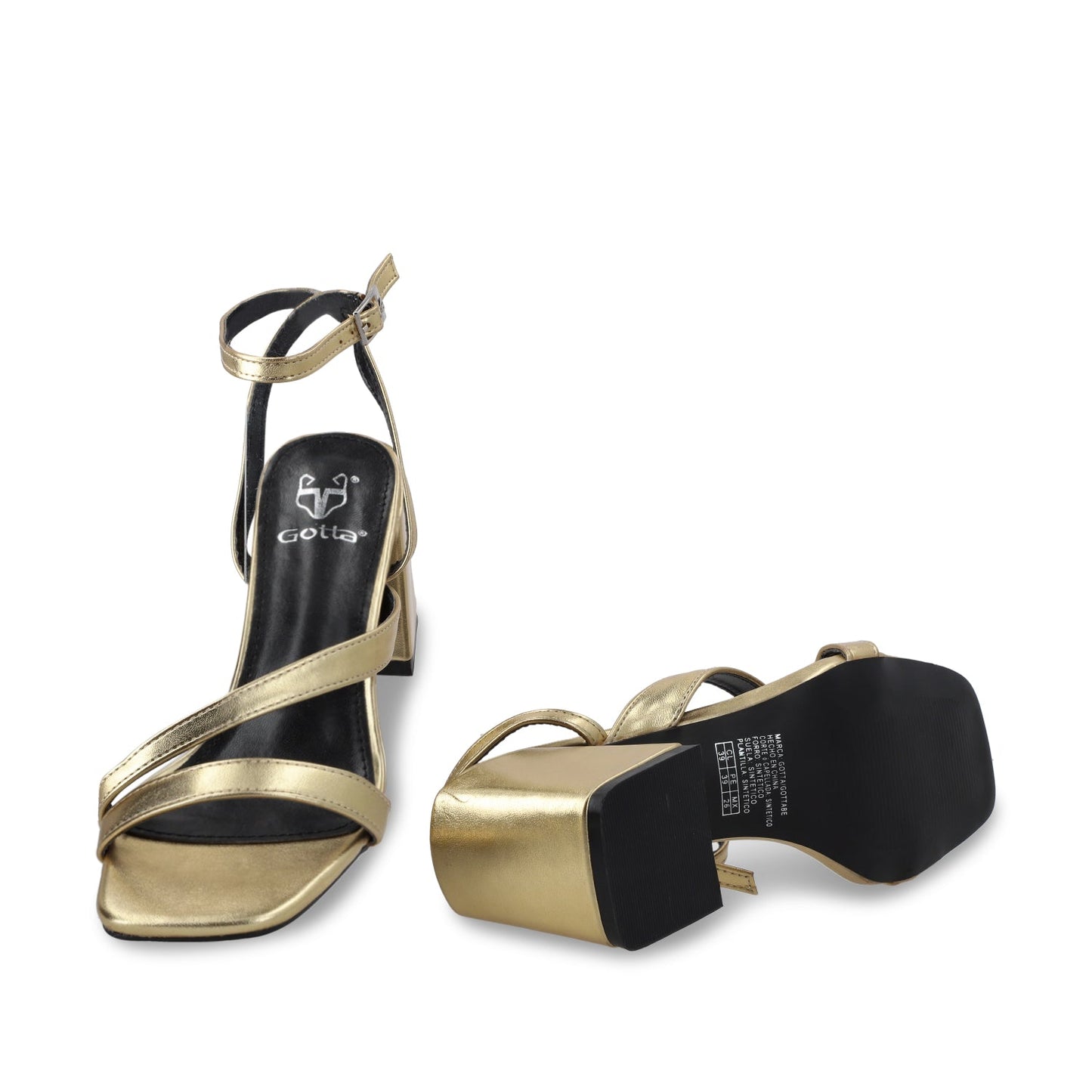 Zapatilla  Dorada Mujer 35132