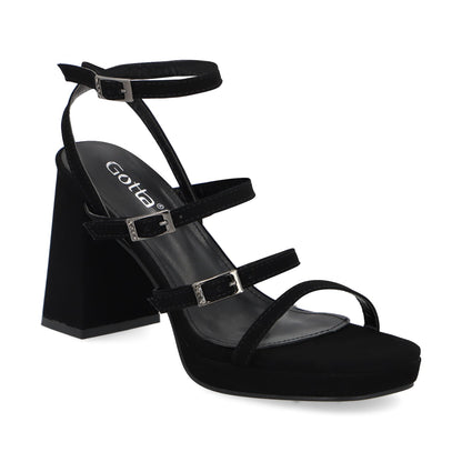 Zapatilla Negra Mujer 45901