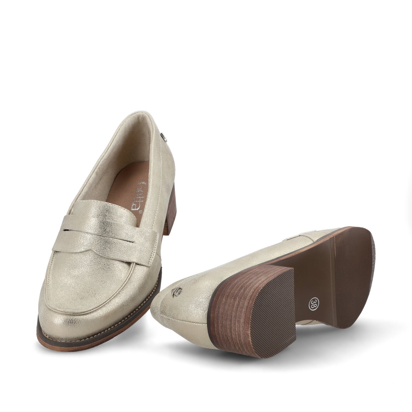 Zapato Dorado Mujer 23552