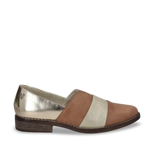 Zapato Plano Camel Mujer 17562