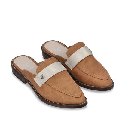 Zapato Plano Camel Mujer 17569