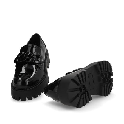 Zapato Plataforma Negro Mujer 46301