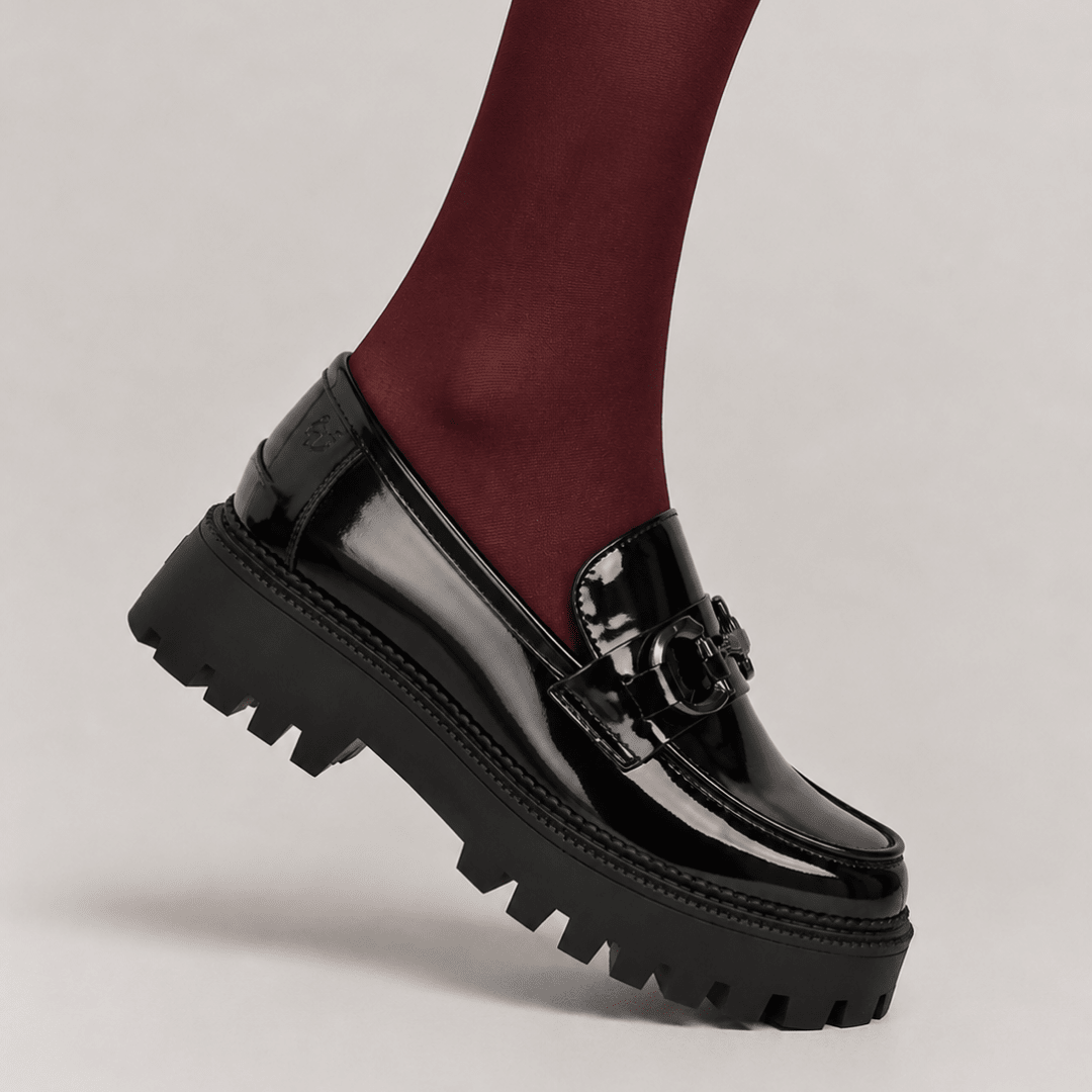 Zapato Plataforma Negro Mujer 4630323