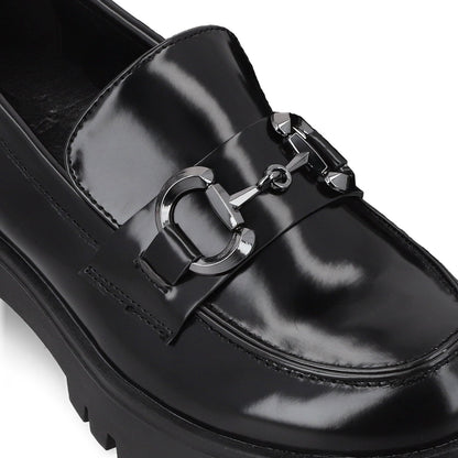 Zapato Plataforma Negro Mujer 46401