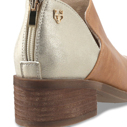 zapato Taco Beige Mujer 43108