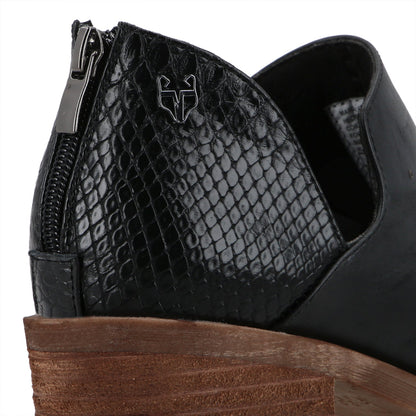 zapato Taco Negro Mujer 43108