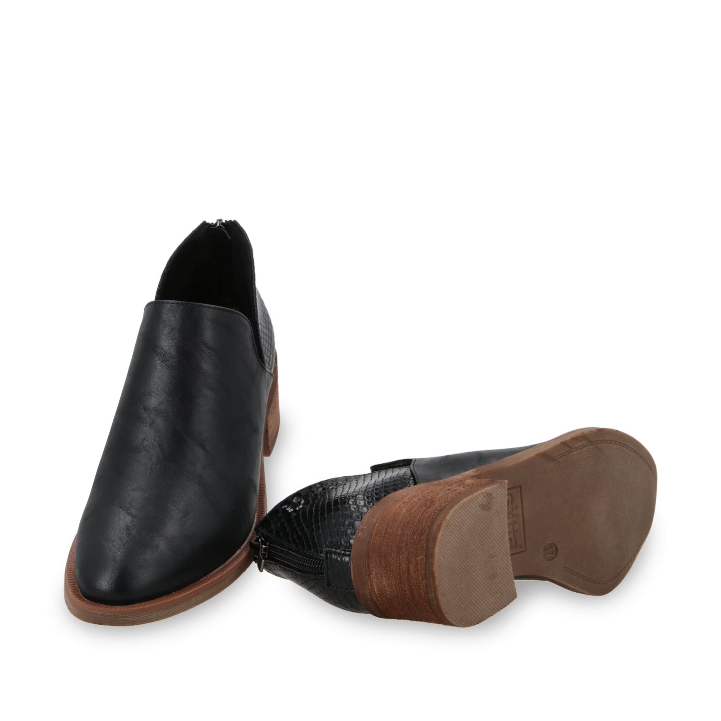 zapato Taco Negro Mujer 43108