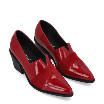 Zapato Taco Rojo Mujer 33765